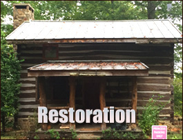 Historic Log Cabin Restoration  Peach County, Georgia